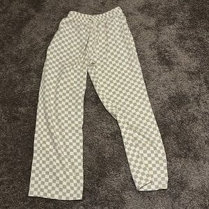 Checkerboard pants